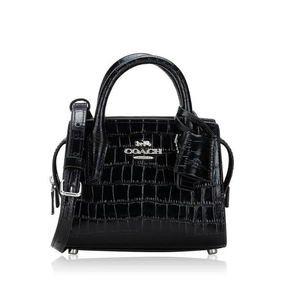 Handbags - Coach Croc Leather Mini Satchel Bag
